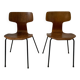 Deux chaises « marteaux » Arne Jacobsen
