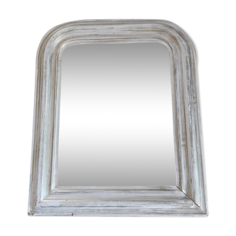 Mirror Louis Philippe patinated white 52x43cm