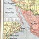🌍 Old school map Vidal-Lablache 51, 1940 - United States, Mexico
