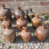 Set of 9 Old Sandstone Amphora Jars