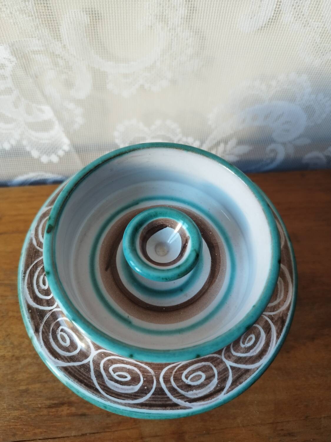 Water butter dish in ceramic – Robert Picault, Vallauris – Signed