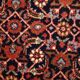 Vintage indian carpet tabriiz handmade 100cm x 130cm 1980s, 1c718