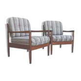 Beautiful Danish armchairs in teak, set of two, 1970s