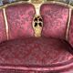 Bench louis XV style in gilded wood carved and upholstered