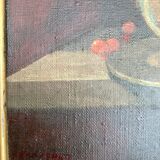 Painting signed Oil on canvas circa 1986 dimension: height -58cm- width -67cm-