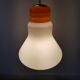 Light bulb with opaque glass hanging lamp