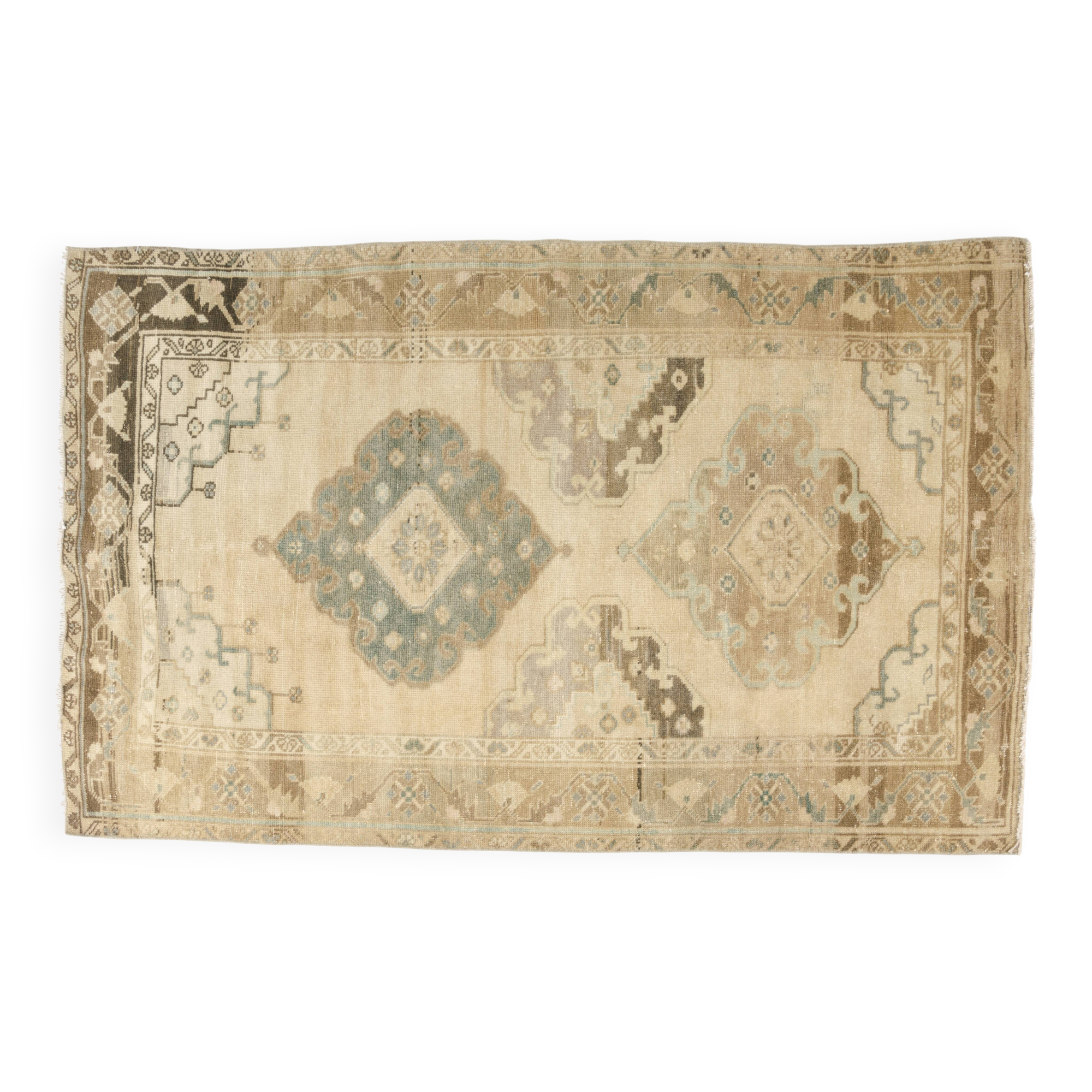 Tapis décoratif vintage anatolien