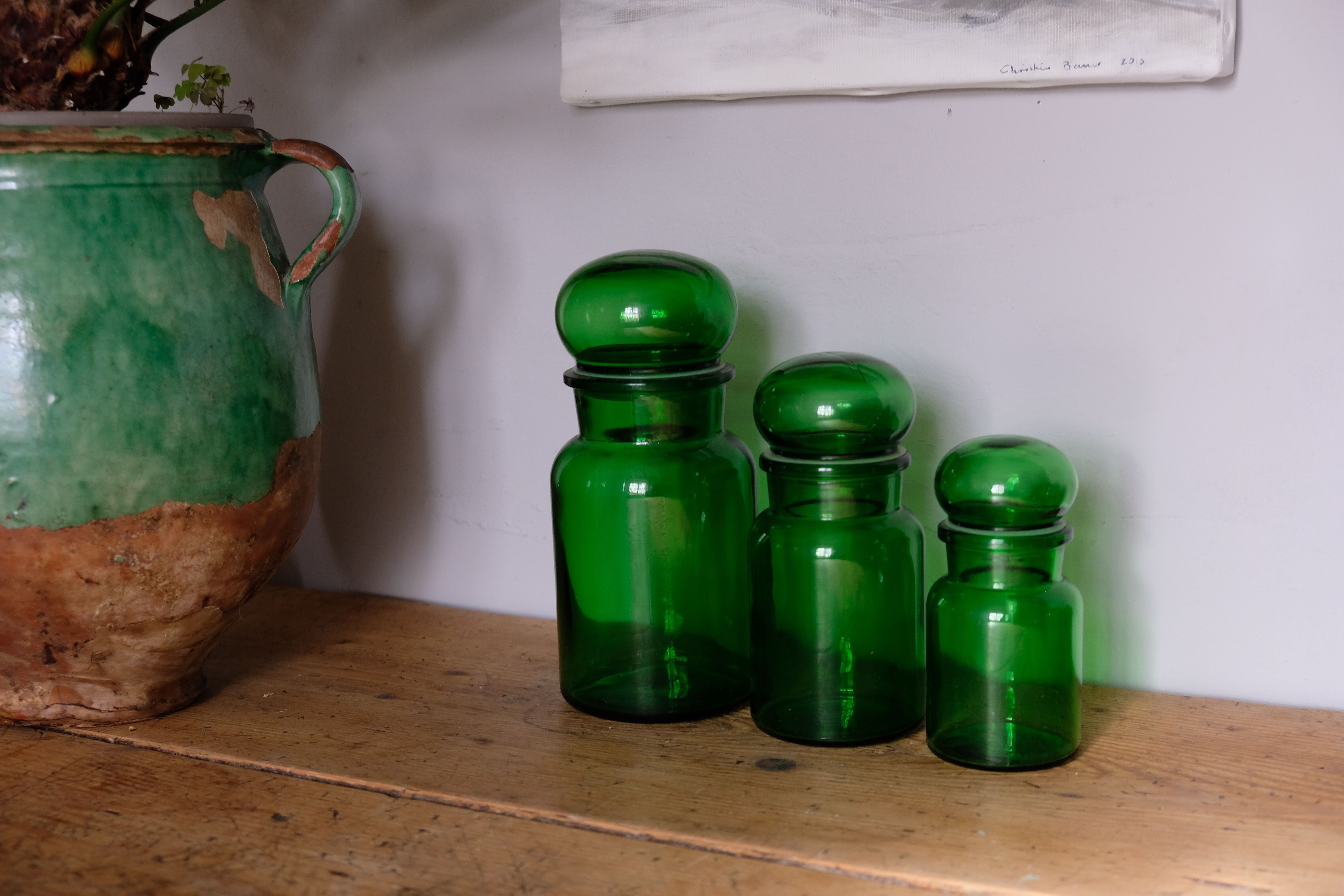 Set bottle apothecary vintage pharmacy