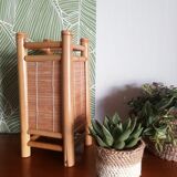 Lampe de table rotin