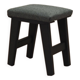 Tabouret gris, design danois, années 1980, production : Danemark