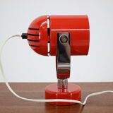 1970s Stanislav Indra Set of Three Red Wall/Table Lamps, Czechoslovakia