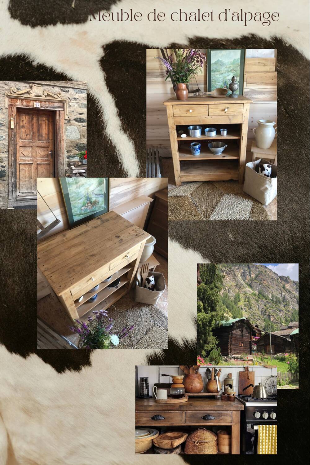 Meuble de chalet d’alpage, confiturier