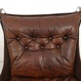 2 x vintage armchair | Falcon | Sigurd Ressell | Leather