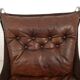 2 chauffeuses vintage Falcon en cuir par Sigurd Ressell