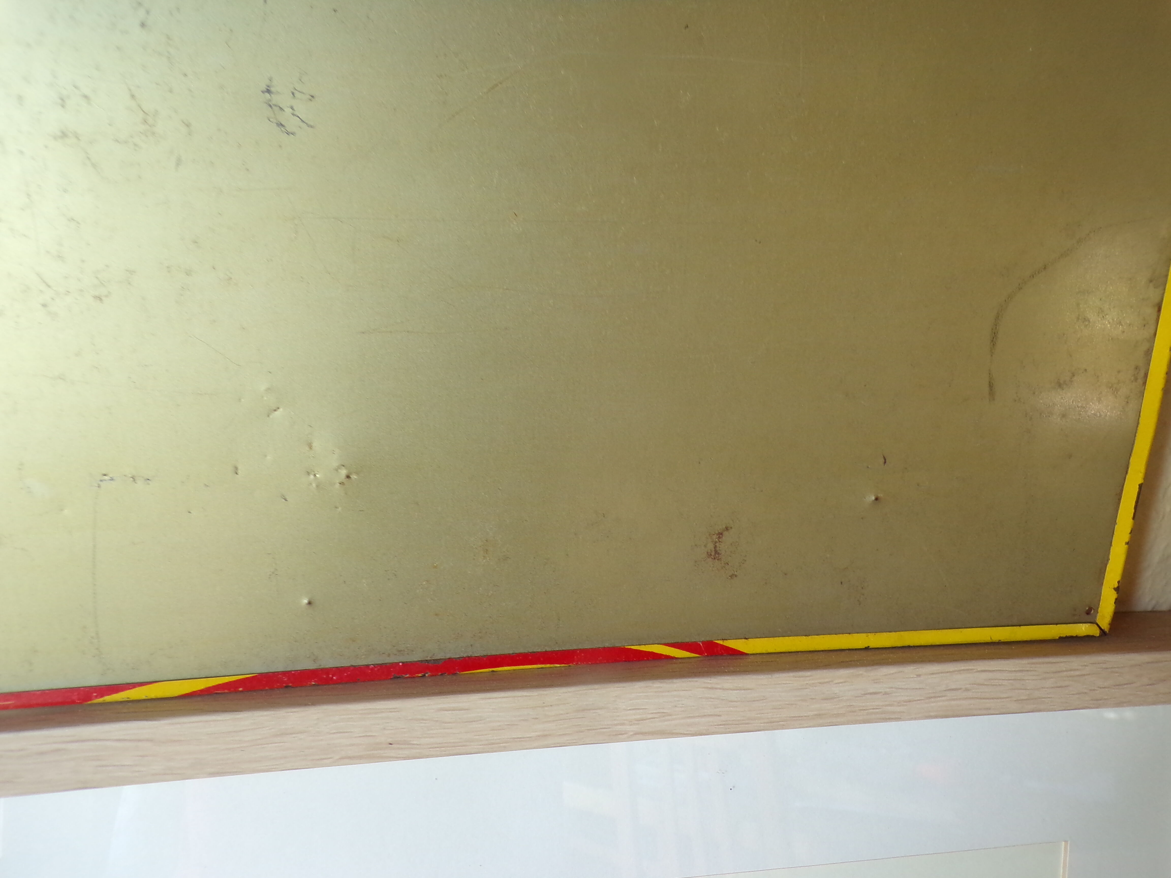 Old advertising tin plate