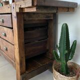 Old wooden workbench