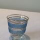 Lot of 8 shot glasses granités with their door-glass gold 70
