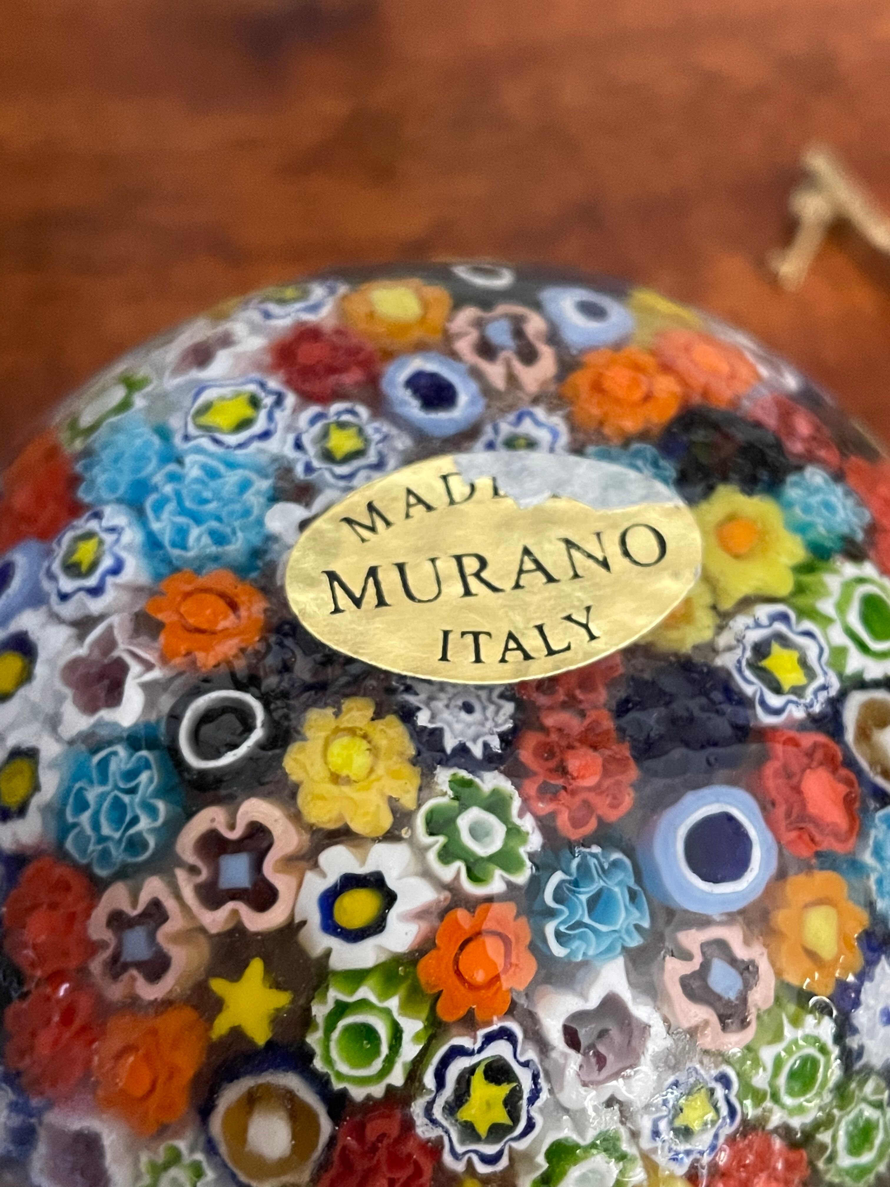 Vintage Murano Millefiori trinket bowl