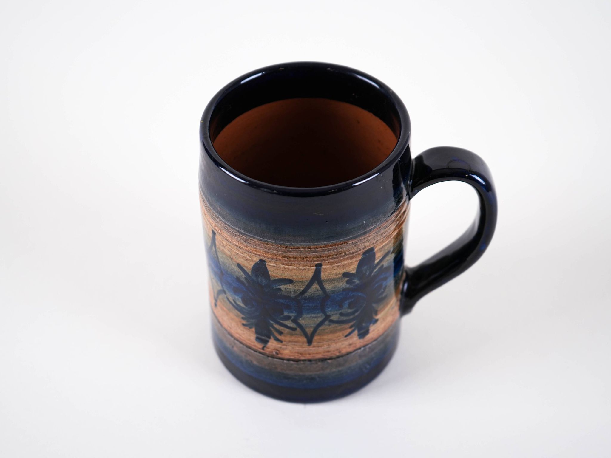 Ceramic beer mug, Danish design, 1970s, made in Denmark