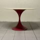Table à manger en forme de sablier avec base en métal et plateau en marbre, 1960-70