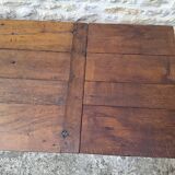 Extendable oak farmhouse table