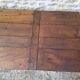 Extendable oak farmhouse table