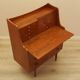 Bureau secrétaire en teck, design danois, années 1970, fabricant : AG Spejl Kobberbes