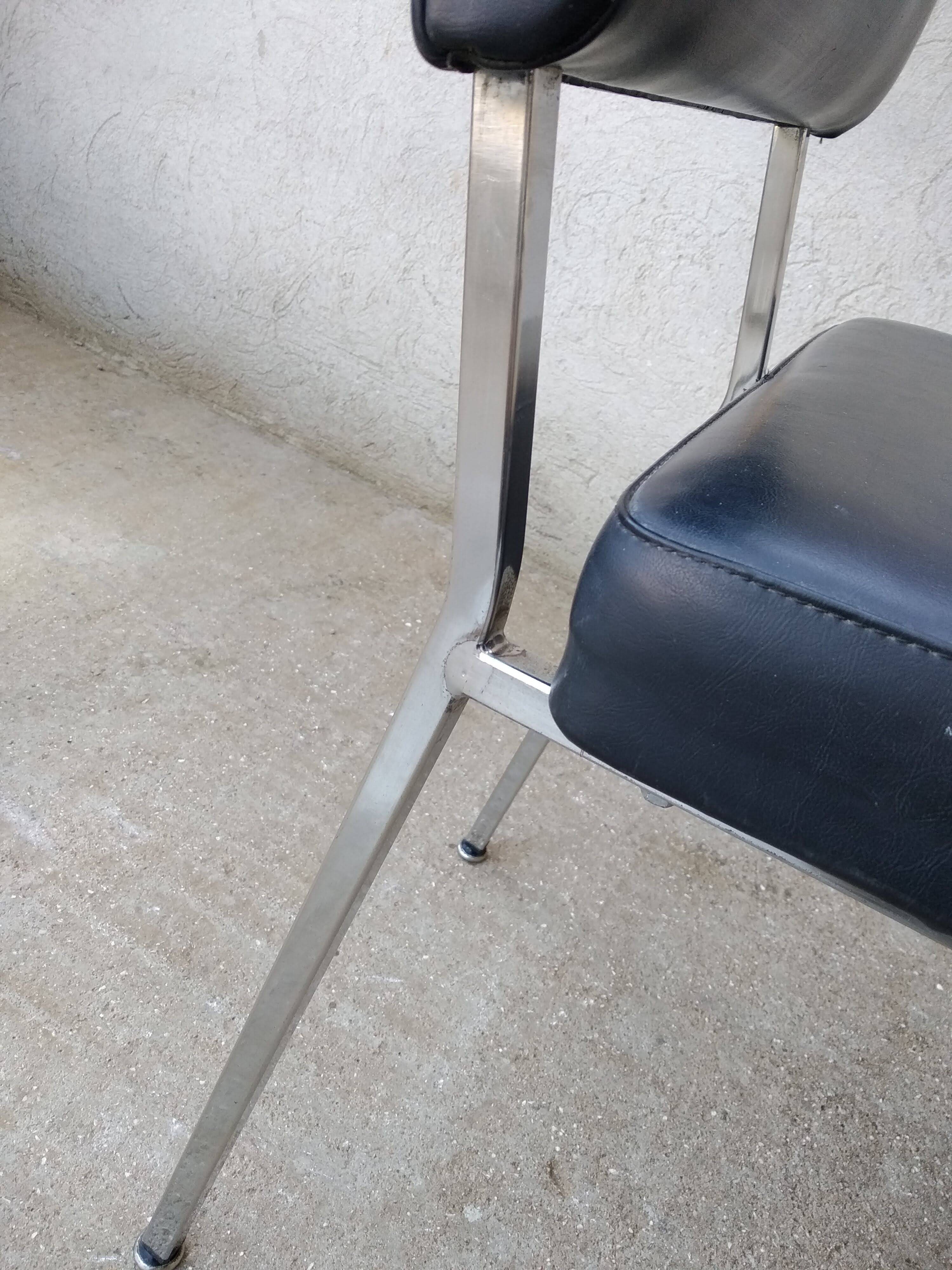 Faux leather office chair 1960s