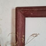 Old frame wood dark burgundy color