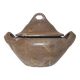 Stoneware sugar bowl with handle