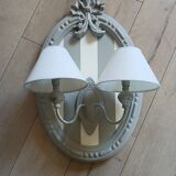 2-bulb wall light