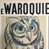 Poster H by Waroquier At the Pont des Arts Paris 1960