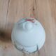Vintage opaline glass footed bonbonnière