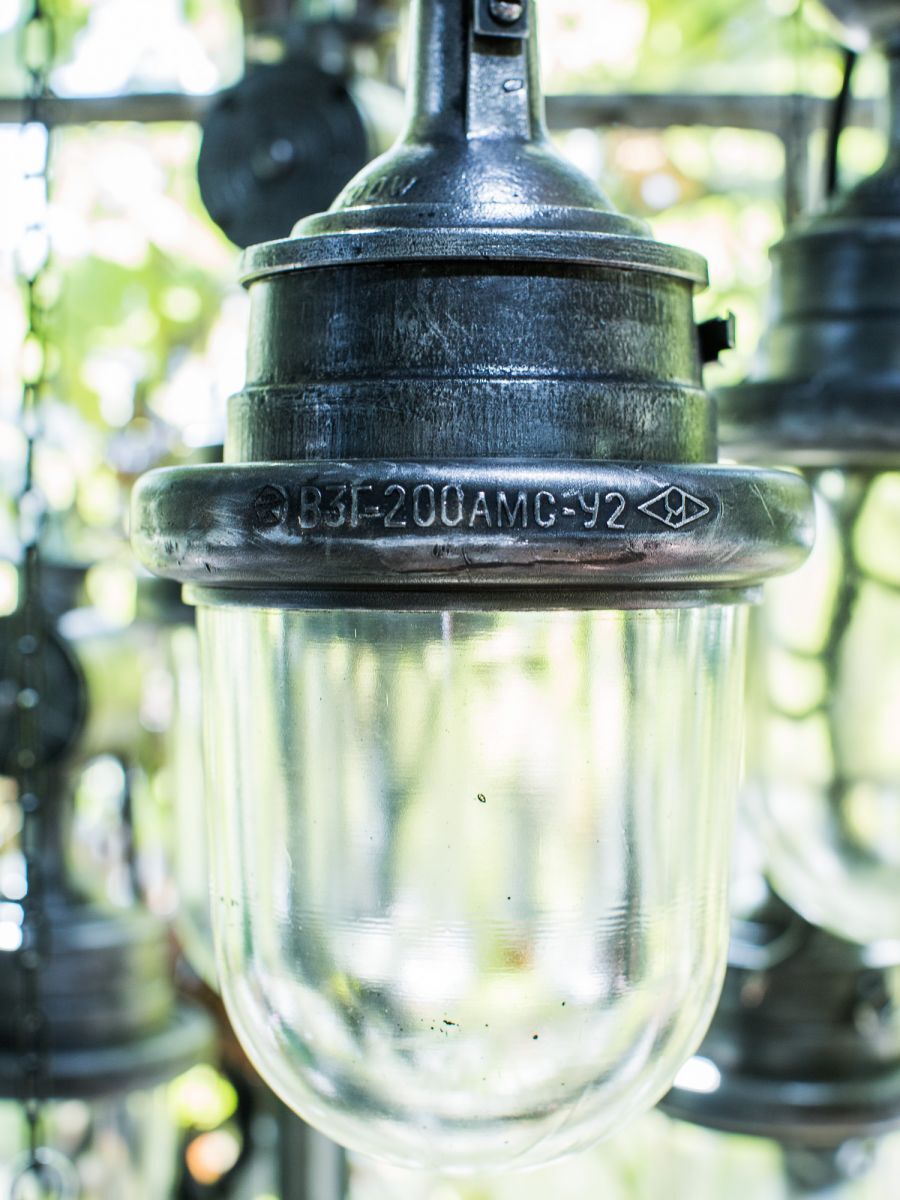 Industrial metal and glass suspension