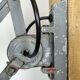 Grey Industrial Gooseneck Scissor Wall Lamp from Elektroinstala, 1960s