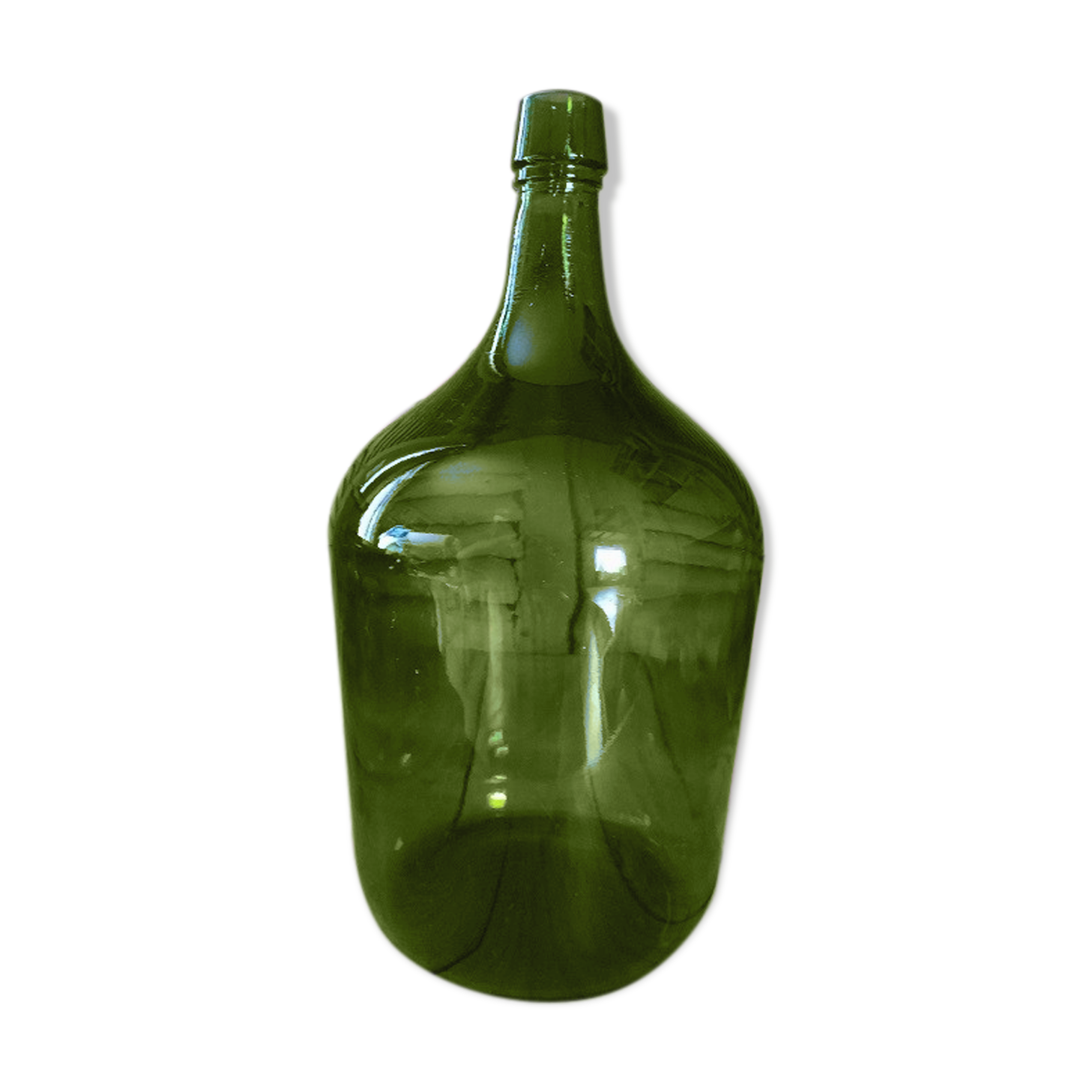 Demijohn vert olive bonbonne touque bottle ancient dp0421307