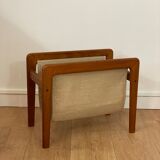 Scandinavian teak magazine rack