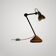 Lampe ajustable gras brevetée sgdg " n206 / n1056 "petit modèle" alu