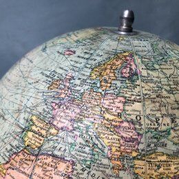 Globe earth 1940s