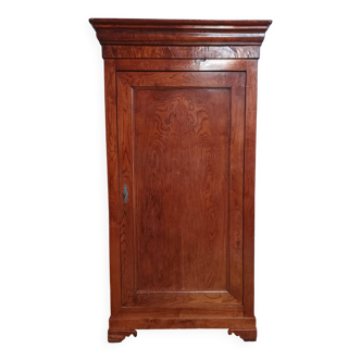 Bonnetière armoire 1 porte Louis Philippe en chêne