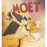 Poster couple moët champagne