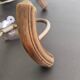 Coat racks in wood and iron, vintage coat hooks, 50s/60s, cloakroom