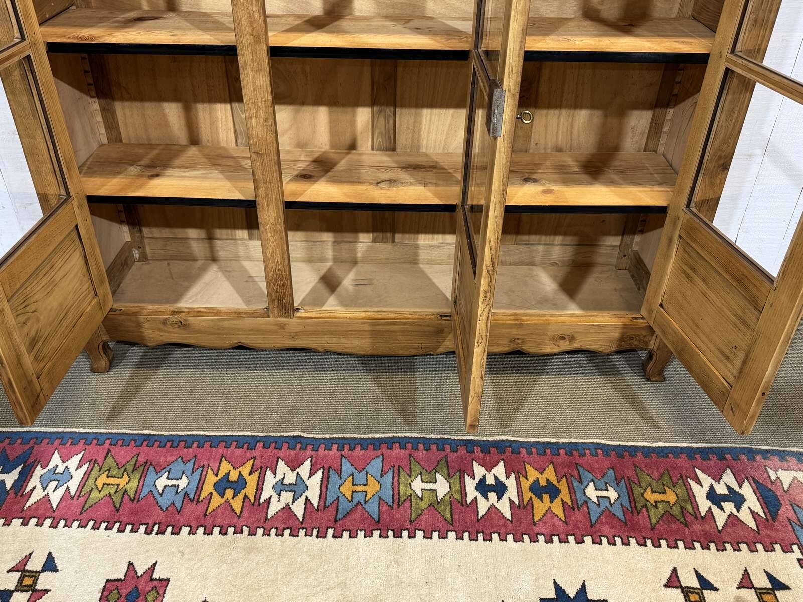 1950s school library in chestnut wood