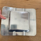 Vintage stainless steel ashtray and pocket tray