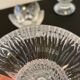 Bougeoirs cristal façon littala vintage
