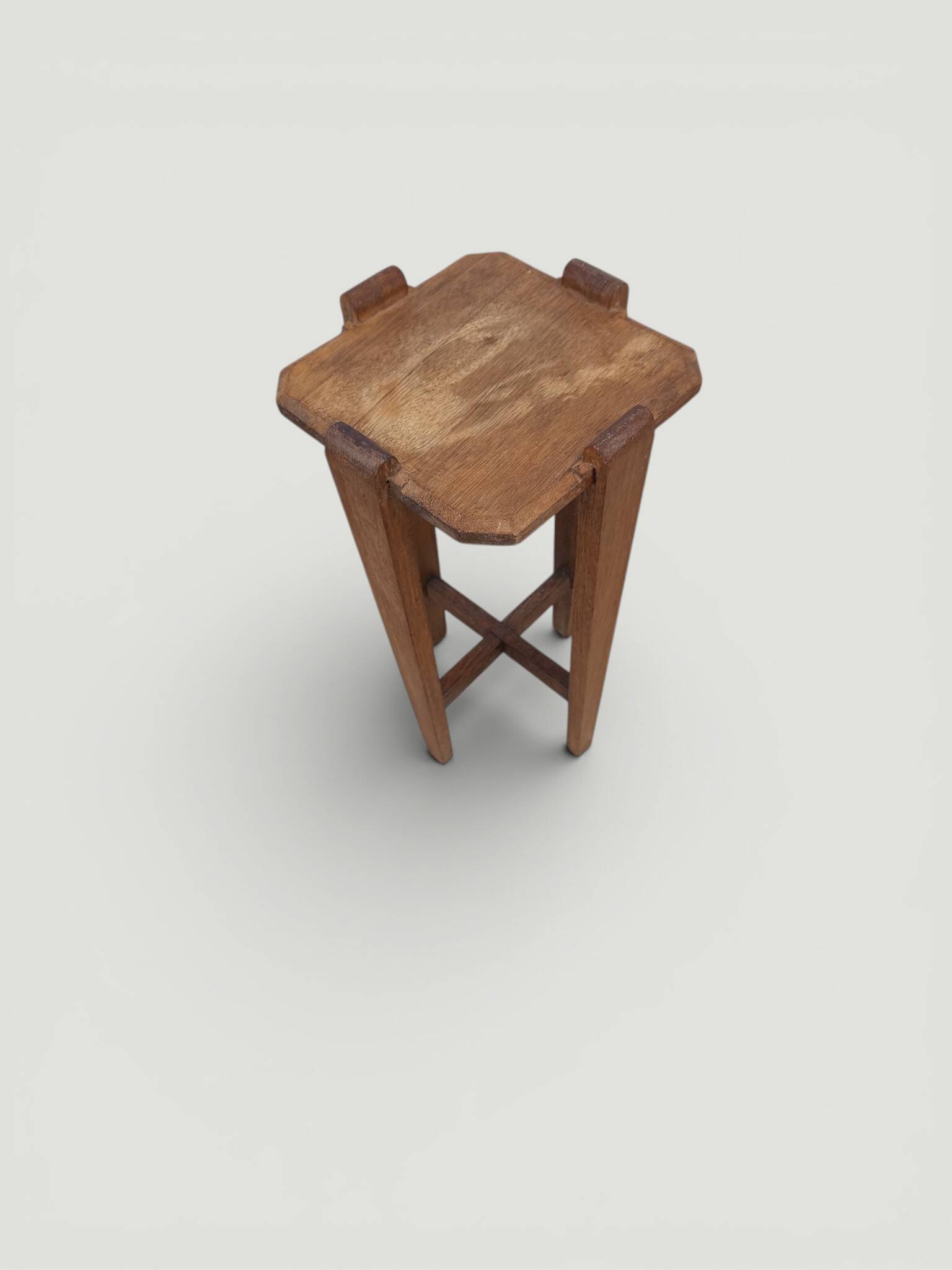 Porte plante bois art déco