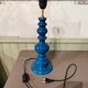 Paire de lampes vintage bleu canard