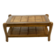 Vintage coffee table in wood and bamboo year 70