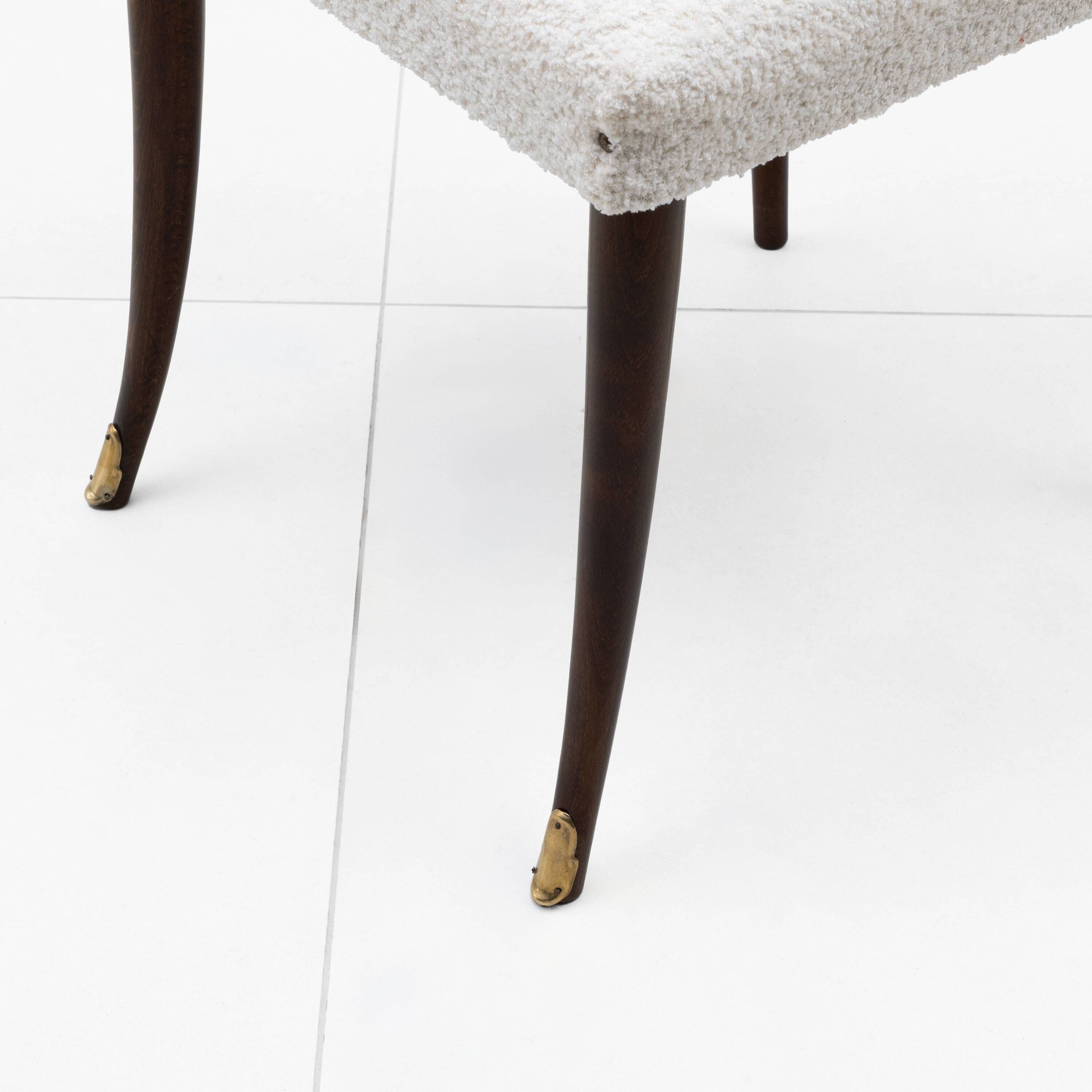 Attributed to Guglielmo Ulrich Mid-Century Dinning Chairs,1940s,Set of four