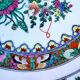 2 assiettes chinoises peintes à la main début 20ème siècle famille rose en parfait état